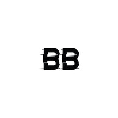 BB monogram logo design letter text name symbol monochrome logotype alphabet character simple logo