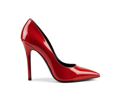 red high heel shoes