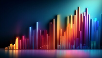 Charts can compare sales across different products or regions.  