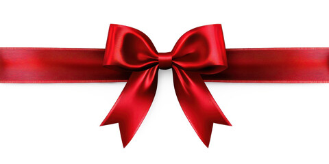 Red Satin Ribbon Bow: Festive Gift Decoration