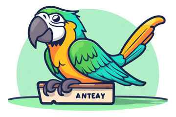 Colorful Parrot Ticket for Entry to Bird Sanctuary During Summer Season