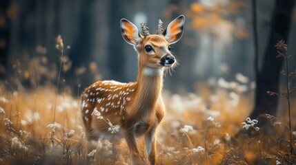 Fototapeta premium A Deer in a Forest