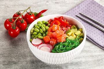 Hawaian cuisine - Poke with salmon