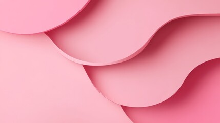 Photo of, Pink background with overlapping shapes for design, banner template
