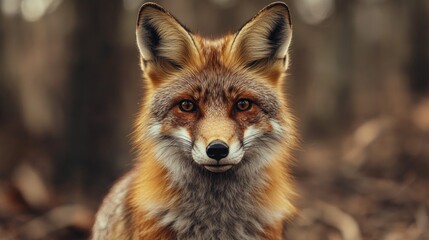 Fototapeta premium Red Fox in a Forest
