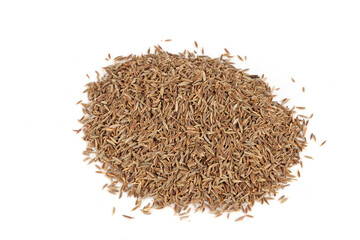cumin seeds  isolated on white background 