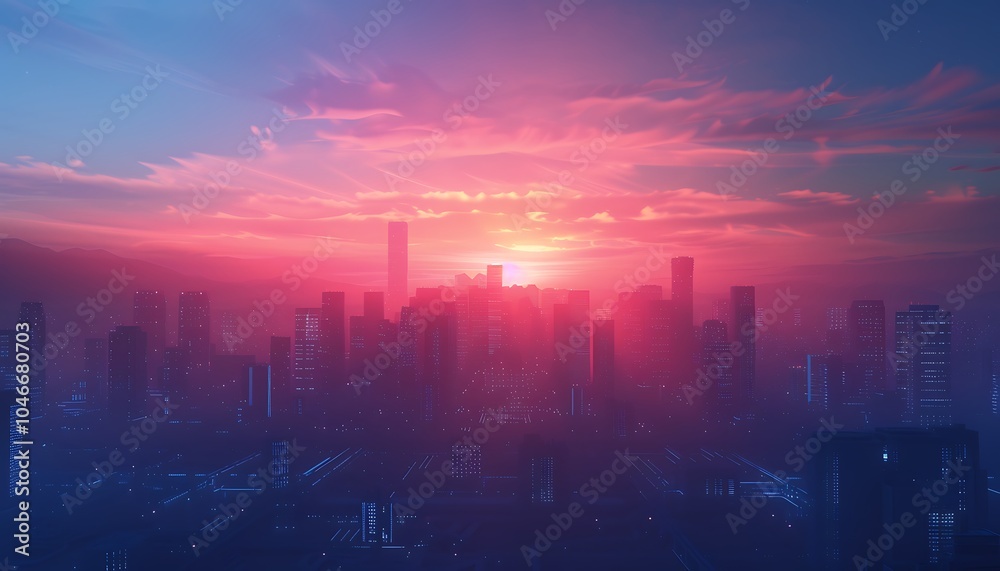 Poster Sprawling Industrial Complex Developing and Refining Alternative Fuel Sources with High-Tech Systems