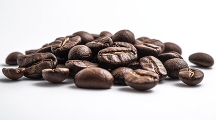 The Coffee Beans Piled Together