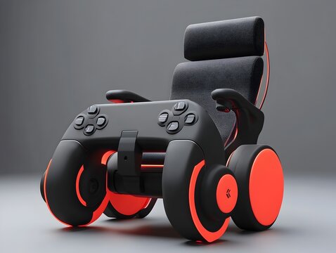 Inclusive and Customizable Gaming Accessories for Gamers with Disabilities Vibrant Design Adaptive Features and Rendering