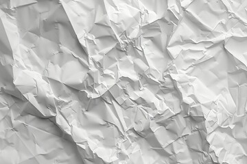 Obraz premium Image of Crumpled sheet of toned white paper. Texture for background usage