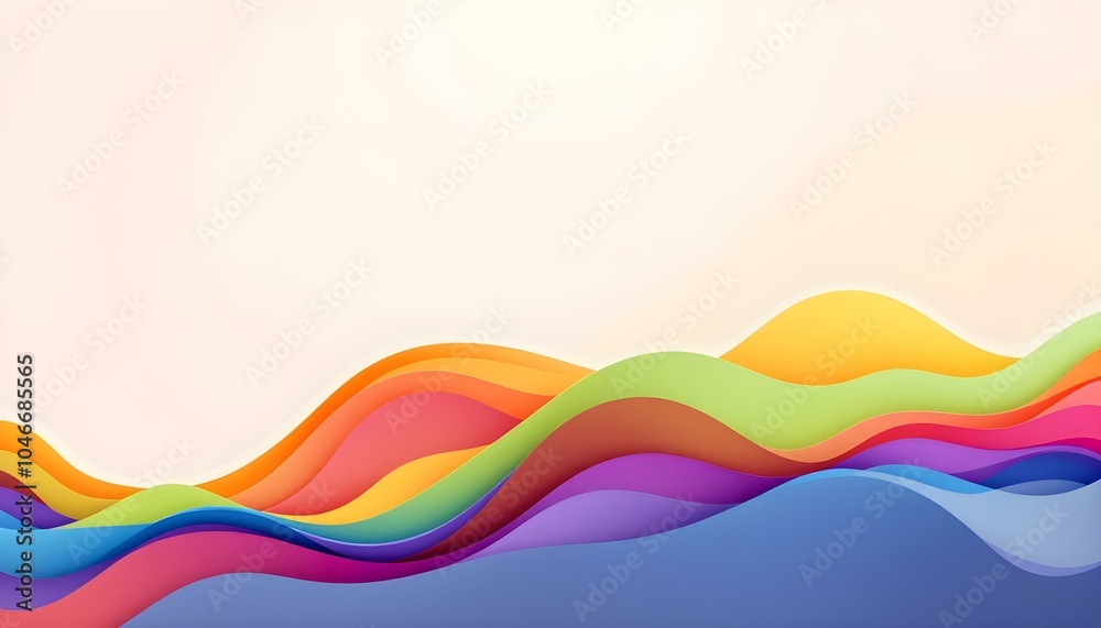 Poster Digital technology abstract modern digital line poster web page PPT background. Abstract colorful background, transparent gradient stained glass background 3D rendering