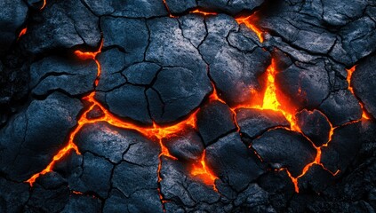 Burning lava pattern texture background