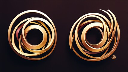 gold earrings from the company that are made by the company