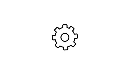 Settings Icon Set. Vector Gear and Tools Symbols, Configuration and Preferences Icons, System Setup, Options, Adjustment, Control, and Technical UI/UX Design Elements
