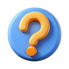 Naklejka premium Help (question mark) icon, isolated on a white background