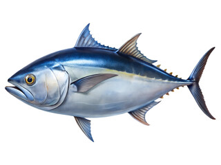 Naklejka premium Bluefin Tuna (fish) isolated on a white background