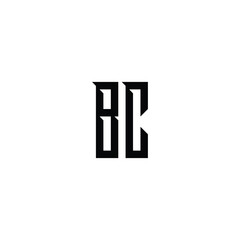 BC monogram logo design letter text name symbol monochrome logotype alphabet character simple logo