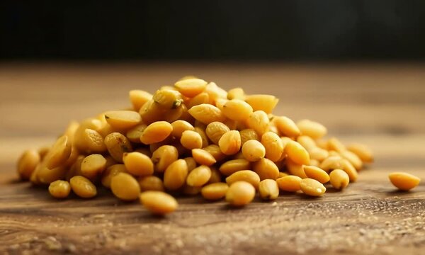 closeup video split pigeon peas also known toor dal nutrientrich legume hulled form ideal easy cooking rich protein essential vitamins bean india food yellow macro footage texture slow
