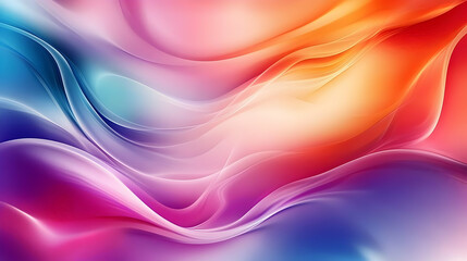 Fototapeta premium Colorful Abstract Wavy Background Design