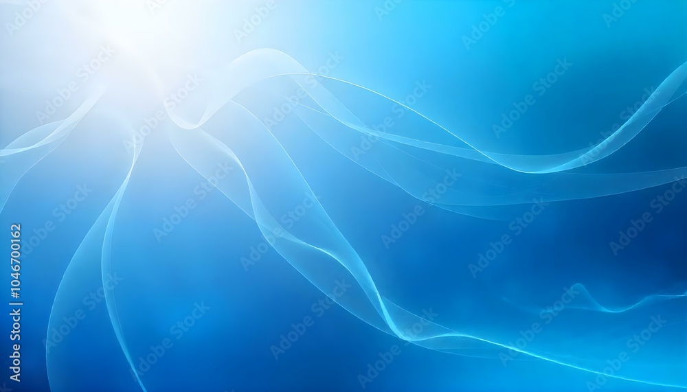 Poster Abstract blue cyan gradient abstract background. elegant bright and smooth light soft blue color backdrop, Abstract background of blue color with black background. Modern abstract background