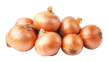 Set of onions isolated on a transparent background PNG