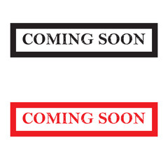 Coming Soon vector icon. vector illustration.