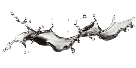 Water splash, isolated on a white background