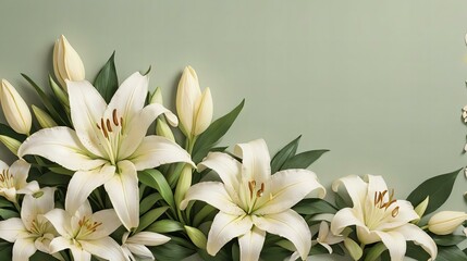 Fototapeta premium bouquet of lilies