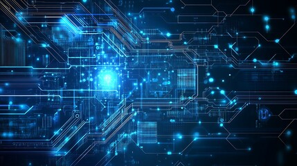 Fototapeta premium Abstract Digital Circuitry Network