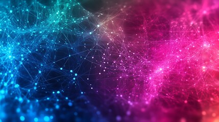 Abstract Network Design with Glowing Lines and Dots