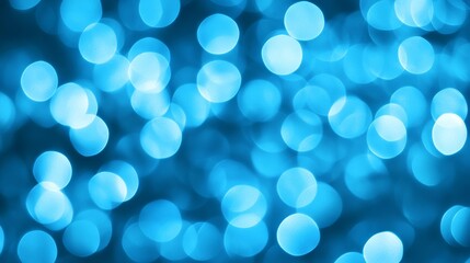 Abstract Christmas background with magic light, bokeh; use blue palette 