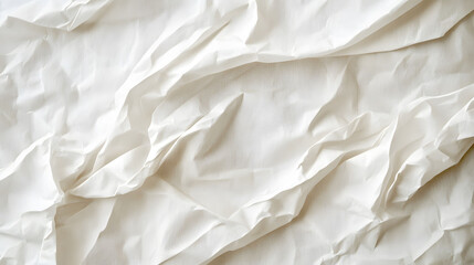 Obraz premium Crumpled white texture