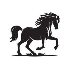 Horse Silhouette Vector Design.