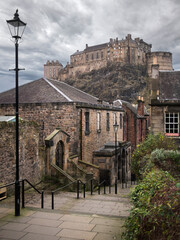 View of Edinburgh Castle from the Vennel Steps