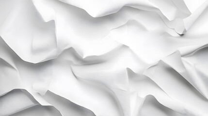 Waves of white fabric