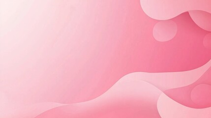 Photo of, Pink background with smooth gradients and simplistic design elements for banner template, white space in the center of the page for text