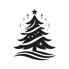 Download High-Quality Christmas Tree Silhouette Vectors for Seasonal Graphics