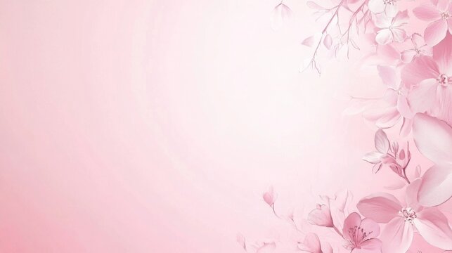 Photo of, Pink background with soft gradient and abstract waves for design, banner template