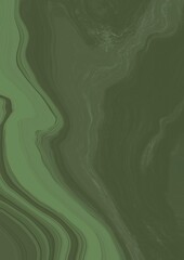 Dark green marble texture with fluid wave-like patterns. This rich green stone design evokes a sense of nature and luxury, ideal for elegant backgrounds or modern interior projects
