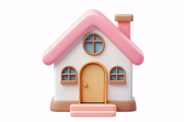Fototapeta premium House in 3d, on white background