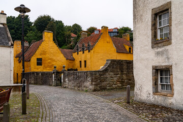 exploring the historic village of Culross, Firth of Forth, Scotland