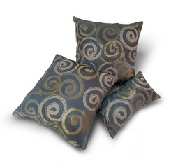 Set of modern decorative pillows