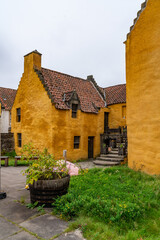 exploring the historic village of Culross, Firth of Forth, Scotland