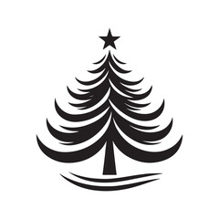 Download High-Quality Christmas Tree Silhouette Vectors for Seasonal Graphics