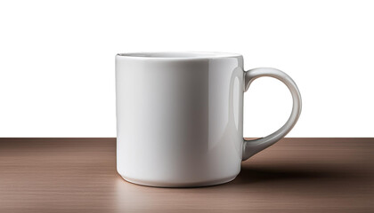 Fototapeta premium Modern Ceramic Coffee Mug on transparent background