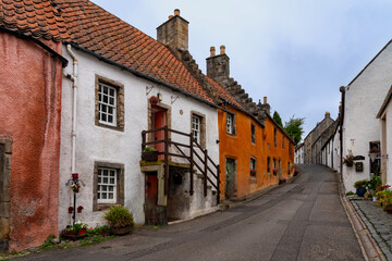 exploring the historic village of Culross, Firth of Forth, Scotland