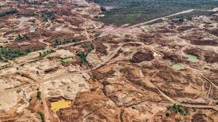 Nickel extraction, effects on environment, East Sulawesi, Indonesia.