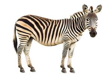 Fototapeta premium Zebra isolated on white background
