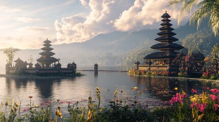 Temple on the Lake