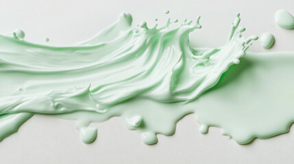 Green Kiwi Avocado Liquid Splash Yogurt Drink Smoothies 